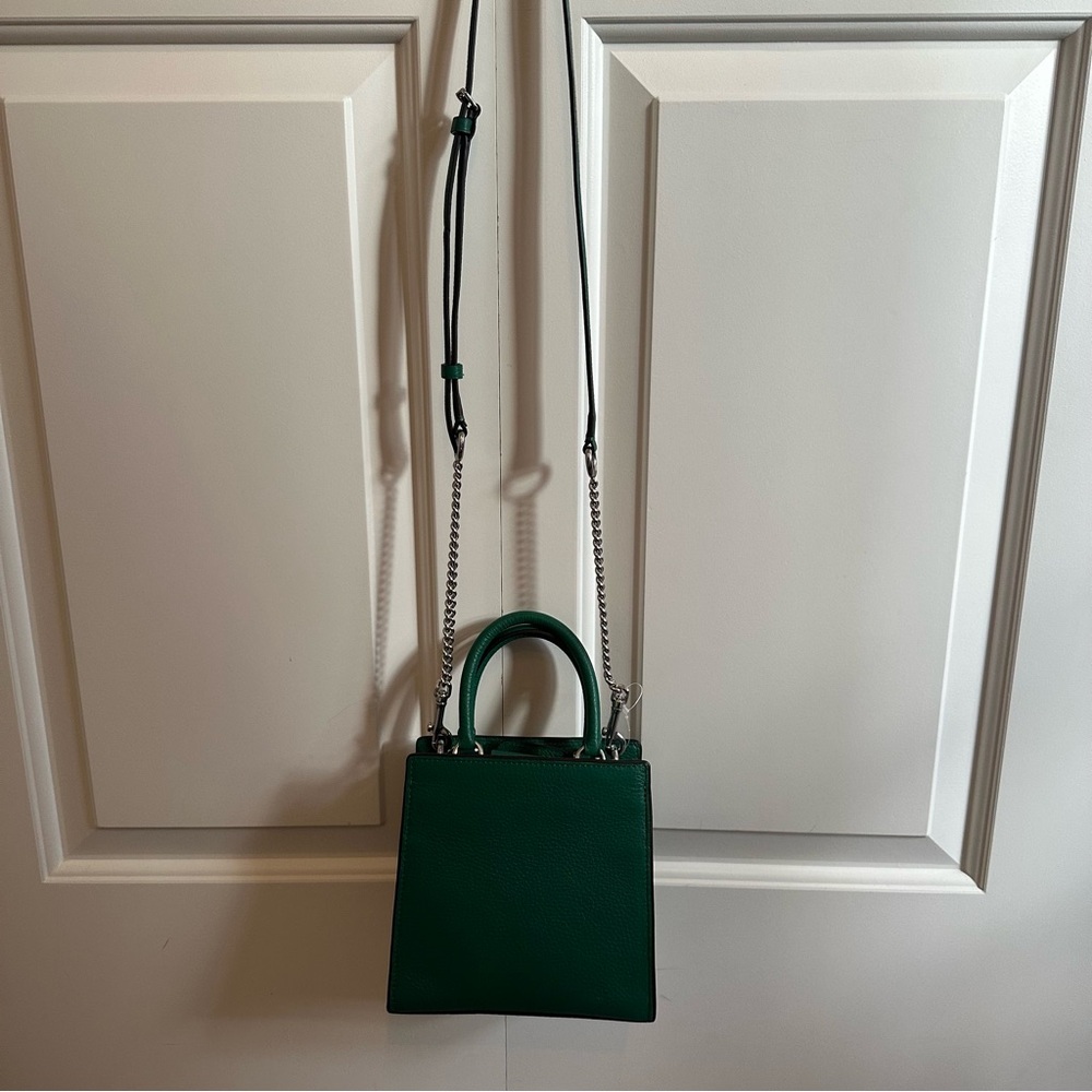Coach Mini Pepper Crossbody NEW Green Leather Handbag C6778 - Picture 6 of 9